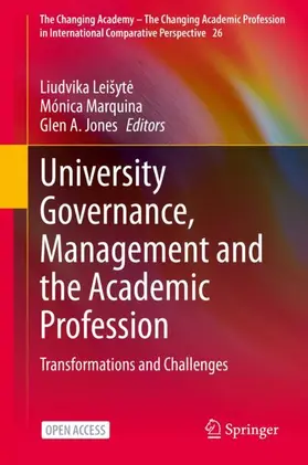 Leišyte / Leišyte / Jones |  University Governance, Management and the Academic Profession | Buch |  Sack Fachmedien