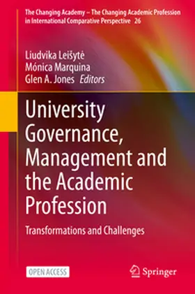 Leišyte / Leisyte / Marquina |  University Governance, Management and the Academic Profession | eBook | Sack Fachmedien
