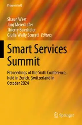 West / Meierhofer / Buecheler | Smart Services Summit | Buch | 978-3-031-86960-0 | www.sack.de