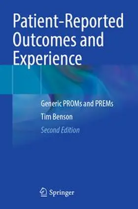 Benson |  Patient-Reported Outcomes and Experience | Buch |  Sack Fachmedien