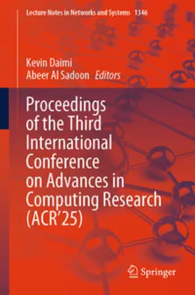 Al Sadoon / Daimi |  Proceedings of the Third International Conference on Advances in Computing Research (ACR'25) | Buch |  Sack Fachmedien