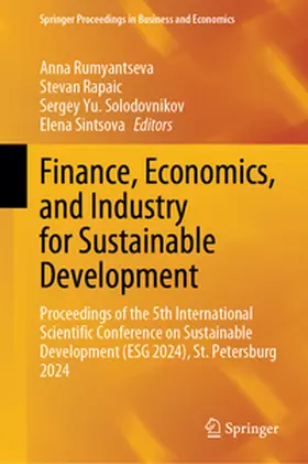 Rumyantseva / Rapaic / Solodovnikov |  Finance, Economics, and Industry for Sustainable Development | eBook | Sack Fachmedien