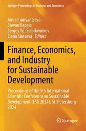 Rumyantseva / Rapaic / Solodovnikov |  Finance, Economics, and Industry for Sustainable Development | Buch |  Sack Fachmedien