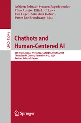 Følstad / Papadopoulos / Araujo | Chatbots and Human-Centered AI | E-Book | sack.de
