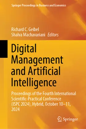 Geibel / Machavariani |  Digital Management and Artificial Intelligence | eBook | Sack Fachmedien