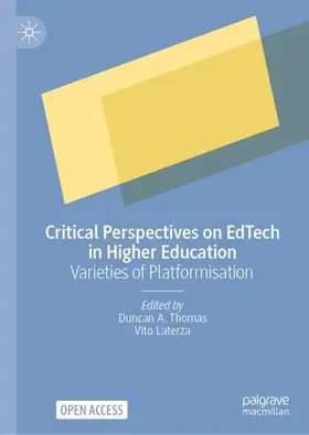 Thomas / Laterza |  Critical Perspectives on EdTech in Higher Education | Buch |  Sack Fachmedien