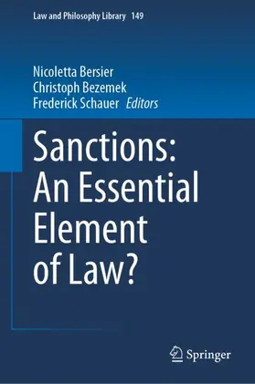 Bersier / Schauer / Bezemek |  Sanctions: An Essential Element of Law? | Buch |  Sack Fachmedien
