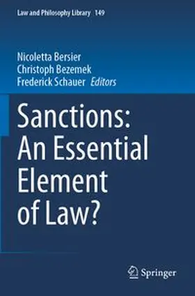Bersier / Bezemek / Schauer |  Sanctions: An Essential Element of Law? | Buch |  Sack Fachmedien