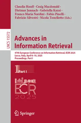 Hauff / Macdonald / Jannach |  Advances in Information Retrieval | eBook | Sack Fachmedien