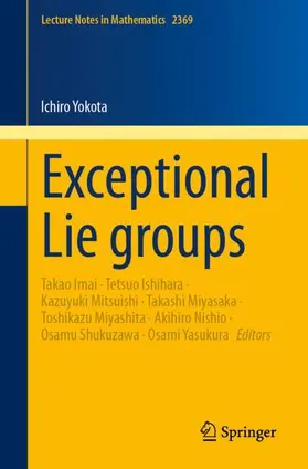 Yokota / Ishihara / Imai |  Exceptional Lie groups | Buch |  Sack Fachmedien