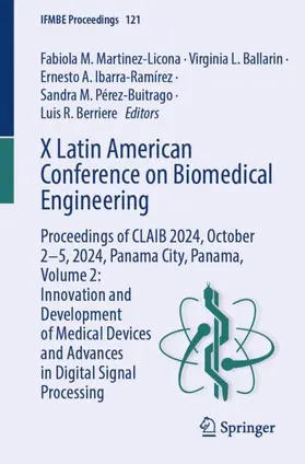 Martinez-Licona / Ballarin / Berriere |  X Latin American Conference on Biomedical Engineering | Buch |  Sack Fachmedien