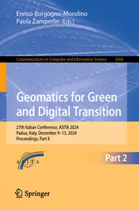 Borgogno-Mondino / Zamperlin |  Geomatics for Green and Digital Transition | eBook | Sack Fachmedien