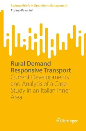 Pavanini |  Rural Demand Responsive Transport | Buch |  Sack Fachmedien
