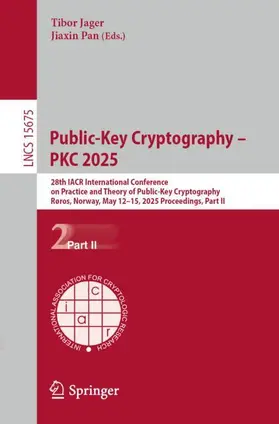 Pan / Jager |  Public-Key Cryptography - PKC 2025 | Buch |  Sack Fachmedien