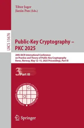 Pan / Jager |  Public-Key Cryptography - PKC 2025 | Buch |  Sack Fachmedien