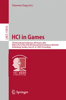 Fang | HCI in Games | E-Book | sack.de