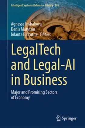 Inshakova / Matytsin / Baltutite |  LegalTech and Legal-AI in Business | eBook | Sack Fachmedien