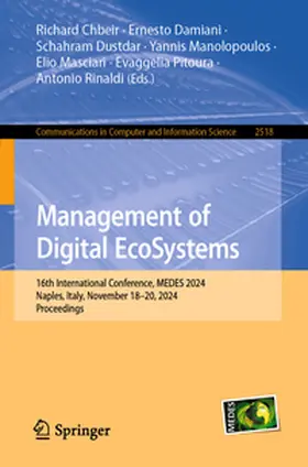 Chbeir / Damiani / Dustdar |  Management of Digital EcoSystems | eBook | Sack Fachmedien