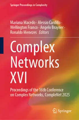 Macedo / Cardillo / Franco | Complex Networks XVI | E-Book | www.sack.de