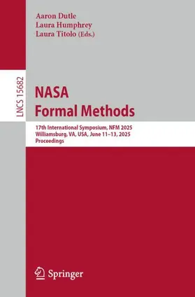 Dutle / Titolo / Humphrey |  NASA Formal Methods | Buch |  Sack Fachmedien