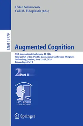 Schmorrow / Fidopiastis |  Augmented Cognition | eBook | Sack Fachmedien