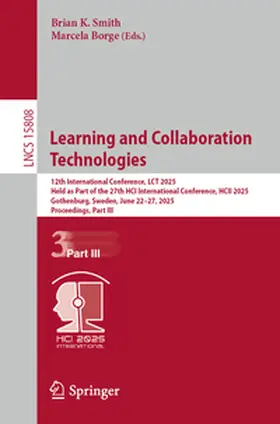 Smith / Borge | Learning and Collaboration Technologies | E-Book | sack.de