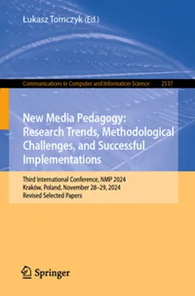 Tomczyk |  New Media Pedagogy: Research Trends, Methodological Challenges, and Successful Implementations | eBook | Sack Fachmedien