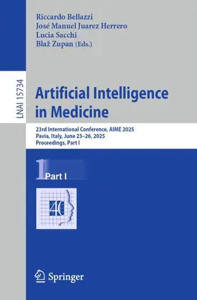 Bellazzi / Zupan / Juarez Herrero |  Artificial Intelligence in Medicine | Buch |  Sack Fachmedien
