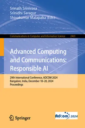 Srinivasa / Saragur / Malapaka |  Advanced Computing and Communications: Responsible AI | eBook | Sack Fachmedien