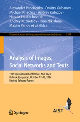 Panchenko / Gubanov / Savchenko |  Analysis of Images, Social Networks and Texts | eBook | Sack Fachmedien