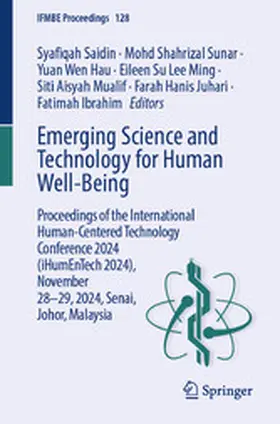 Saidin / Sunar / Hau |  Emerging Science and Technology for Human Well-Being | eBook | Sack Fachmedien