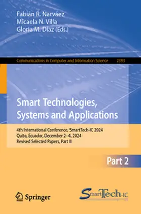 Narváez / Villa / Díaz |  Smart Technologies, Systems and Applications | eBook | Sack Fachmedien