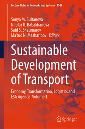 Sultanova / Babakhanova / Shaumarov |  Sustainable Development of Transport | eBook | Sack Fachmedien