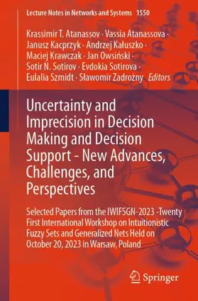 Atanassov / Zadrozny / Atanassova |  Uncertainty and Imprecision in Decision Making and Decision Support - New Advances, Challenges, and Perspectives | Buch |  Sack Fachmedien