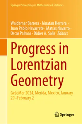 Barrera / Herrera / Navarrete |  Progress in Lorentzian Geometry | eBook | Sack Fachmedien