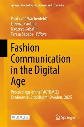 von Wachenfeldt / Cantoni / Sabatini |  Fashion Communication in the Digital Age | Buch |  Sack Fachmedien