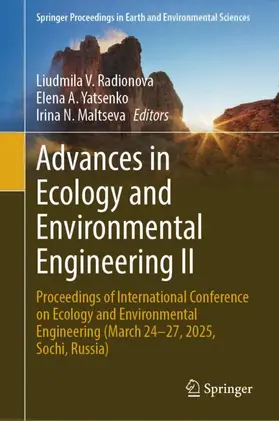 Radionova / Yatsenko / Maltseva |  Advances in Ecology and Environmental Engineering II | Buch |  Sack Fachmedien