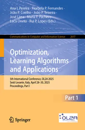 Pereira / Fernandes / Coelho |  Optimization, Learning Algorithms and Applications | eBook | Sack Fachmedien