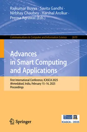 Buyya / Gandhi / Chaubey |  Advances in Smart Computing and Applications | eBook | Sack Fachmedien