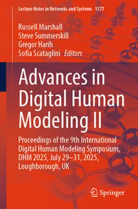 Marshall / Summerskill / Harih | Advances in Digital Human Modeling II | E-Book | www.sack.de