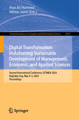 Hameed / Jamil |  Digital Transformation in Achieving Sustainable Development of Management, Economic, and Applied Sciences | Buch |  Sack Fachmedien
