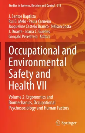 Baptista / Melo / Carneiro |  Occupational and Environmental Safety and Health VII | Buch |  Sack Fachmedien