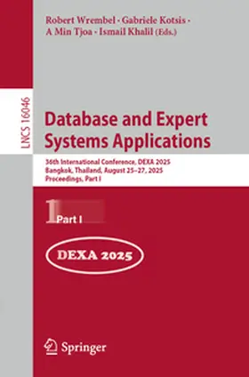 Wrembel / Kotsis / Tjoa | Database and Expert Systems Applications | E-Book | www.sack.de