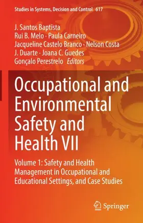 Baptista / Melo / Carneiro |  Occupational and Environmental Safety and Health VII | Buch |  Sack Fachmedien