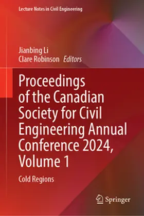 Li / Robinson |  Proceedings of the Canadian Society for Civil Engineering Annual Conference 2024, Volume 1 | eBook | Sack Fachmedien