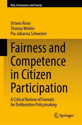 Renn / Webler / Schweizer |  Fairness and Competence in Citizen Participation | Buch |  Sack Fachmedien