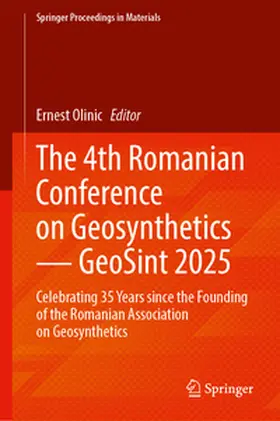 Olinic | The 4th Romanian Conference on Geosynthetics — GeoSint 2025 | E-Book | www.sack.de
