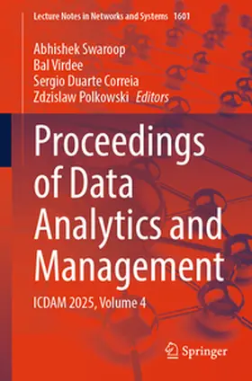 Swaroop / Virdee / Correia |  Proceedings of Data Analytics and Management | eBook | Sack Fachmedien