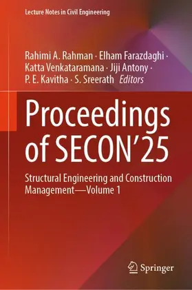 Rahman / Farazdaghi / Venkataramana |  Proceedings of SECON'25 | Buch |  Sack Fachmedien