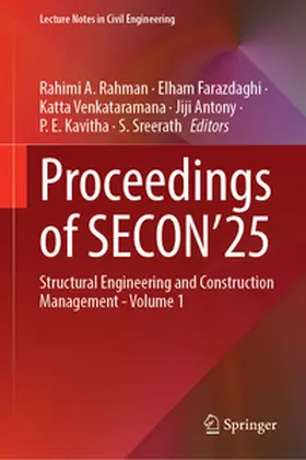 Rahman / Farazdaghi / Venkataramana |  Proceedings of SECON’25 | eBook | Sack Fachmedien